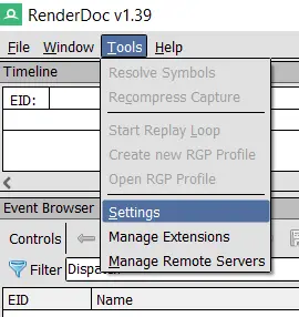 How to enable dark mode in RenderDoc